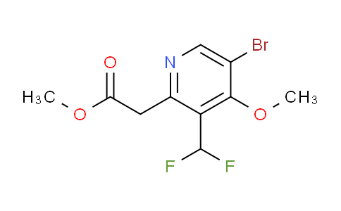 Methyl 5-bromo-3-(difluoromethyl)-4-methoxypyridine-2-acetate