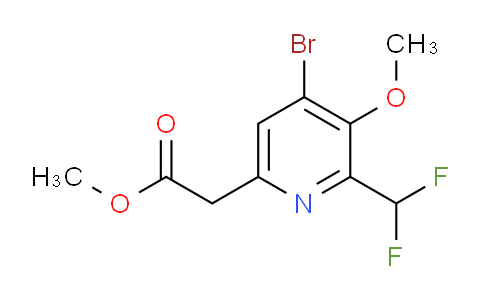 AM124411 | 1805167-10-5 | Methyl 4-bromo-2-(difluoromethyl)-3-methoxypyridine-6-acetate