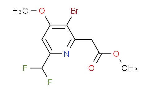 AM124421 | 1805167-33-2 | Methyl 3-bromo-6-(difluoromethyl)-4-methoxypyridine-2-acetate