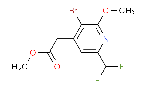 AM124422 | 1805240-21-4 | Methyl 3-bromo-6-(difluoromethyl)-2-methoxypyridine-4-acetate