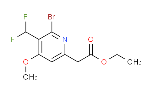 AM124424 | 1805932-77-7 | Ethyl 2-bromo-3-(difluoromethyl)-4-methoxypyridine-6-acetate