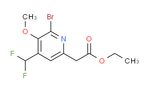 AM124427 | 1805932-80-2 | Ethyl 2-bromo-4-(difluoromethyl)-3-methoxypyridine-6-acetate