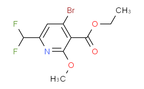 Ethyl 4-bromo-6-(difluoromethyl)-2-methoxypyridine-3-carboxylate