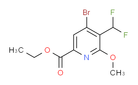 AM124439 | 1805427-40-0 | Ethyl 4-bromo-3-(difluoromethyl)-2-methoxypyridine-6-carboxylate