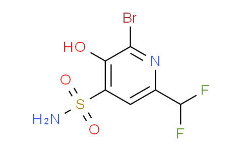 2-Bromo-6-(difluoromethyl)-3-hydroxypyridine-4-sulfonamide