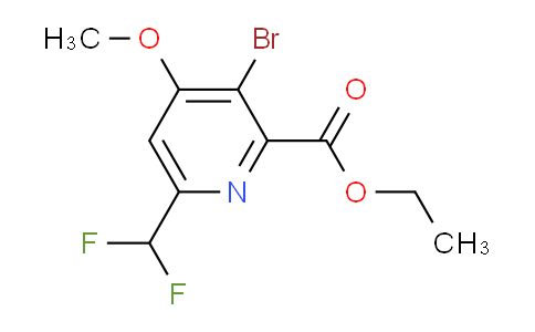 AM124445 | 1805427-52-4 | Ethyl 3-bromo-6-(difluoromethyl)-4-methoxypyridine-2-carboxylate