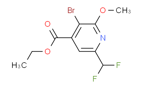 AM124448 | 1805931-25-2 | Ethyl 3-bromo-6-(difluoromethyl)-2-methoxypyridine-4-carboxylate