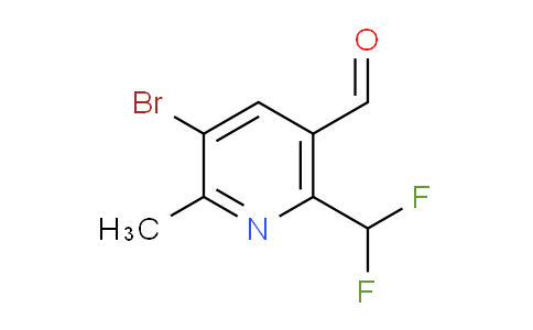 3-Bromo-6-(difluoromethyl)-2-methylpyridine-5-carboxaldehyde