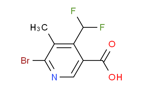 AM124460 | 1805347-15-2 | 2-Bromo-4-(difluoromethyl)-3-methylpyridine-5-carboxylic acid