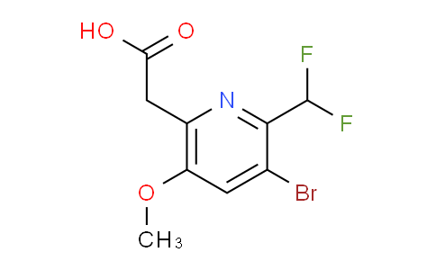 AM124471 | 1804462-64-3 | 3-Bromo-2-(difluoromethyl)-5-methoxypyridine-6-acetic acid