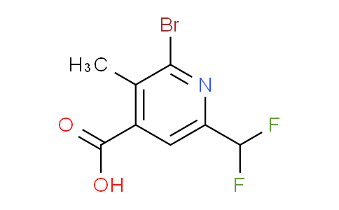 2-Bromo-6-(difluoromethyl)-3-methylpyridine-4-carboxylic acid