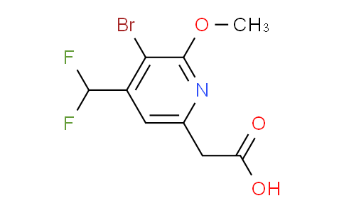 AM124475 | 1805239-49-9 | 3-Bromo-4-(difluoromethyl)-2-methoxypyridine-6-acetic acid