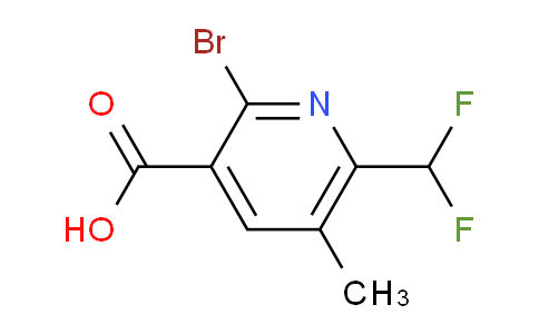 2-Bromo-6-(difluoromethyl)-5-methylpyridine-3-carboxylic acid