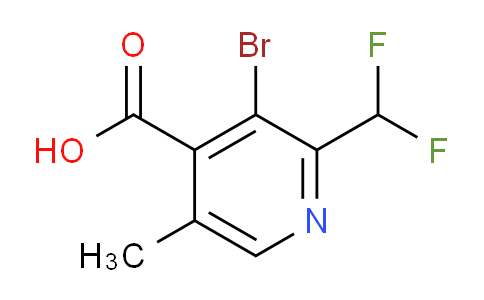 AM124479 | 1804952-93-9 | 3-Bromo-2-(difluoromethyl)-5-methylpyridine-4-carboxylic acid