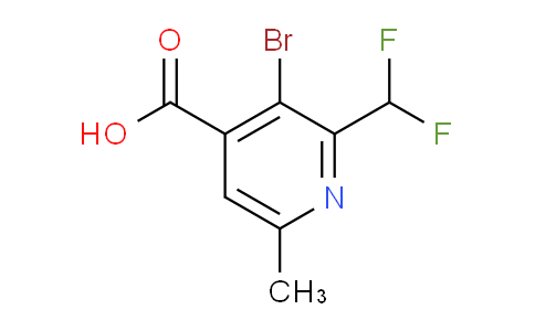 AM124480 | 1806914-78-2 | 3-Bromo-2-(difluoromethyl)-6-methylpyridine-4-carboxylic acid