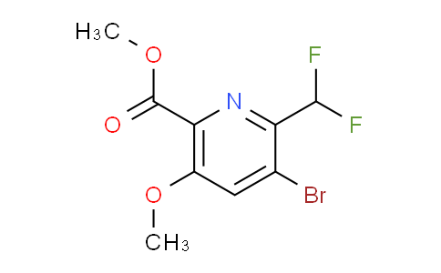 AM124496 | 1804461-89-9 | Methyl 3-bromo-2-(difluoromethyl)-5-methoxypyridine-6-carboxylate