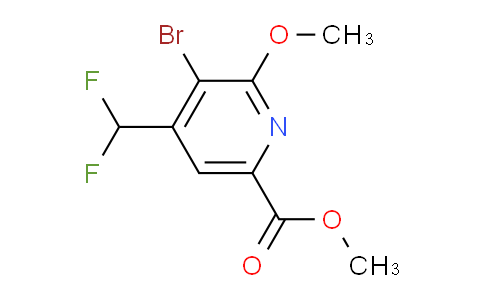 AM124502 | 1805930-75-9 | Methyl 3-bromo-4-(difluoromethyl)-2-methoxypyridine-6-carboxylate