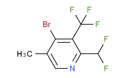 AM124536 | 1804429-71-7 | 4-Bromo-2-(difluoromethyl)-5-methyl-3-(trifluoromethyl)pyridine