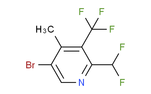 5-Bromo-2-(difluoromethyl)-4-methyl-3-(trifluoromethyl)pyridine