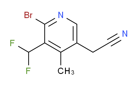 2-Bromo-3-(difluoromethyl)-4-methylpyridine-5-acetonitrile