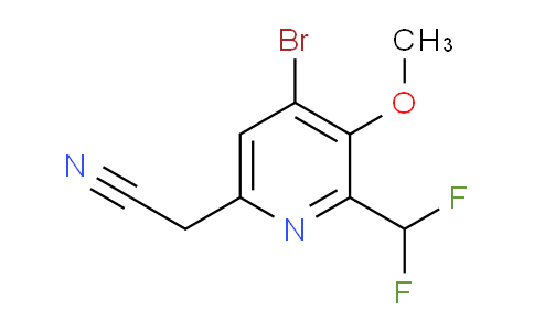 4-Bromo-2-(difluoromethyl)-3-methoxypyridine-6-acetonitrile