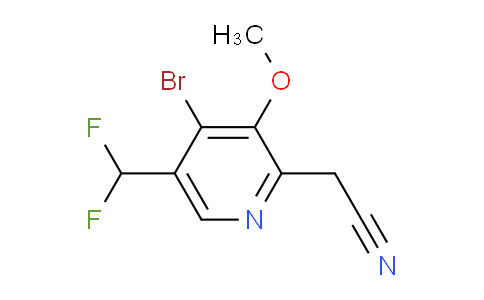 AM124555 | 1805165-38-1 | 4-Bromo-5-(difluoromethyl)-3-methoxypyridine-2-acetonitrile