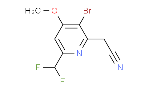 AM124559 | 1805245-93-5 | 3-Bromo-6-(difluoromethyl)-4-methoxypyridine-2-acetonitrile