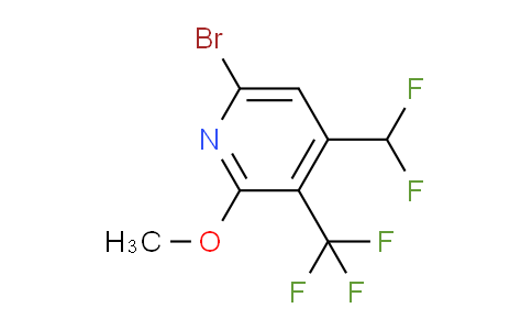 6-Bromo-4-(difluoromethyl)-2-methoxy-3-(trifluoromethyl)pyridine
