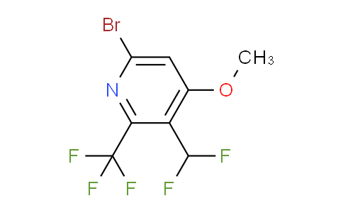 6-Bromo-3-(difluoromethyl)-4-methoxy-2-(trifluoromethyl)pyridine