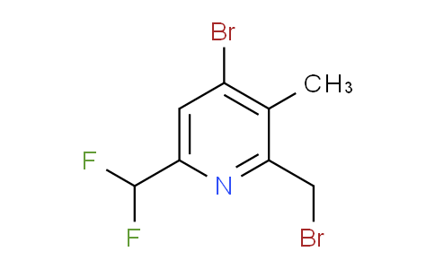 4-Bromo-2-(bromomethyl)-6-(difluoromethyl)-3-methylpyridine