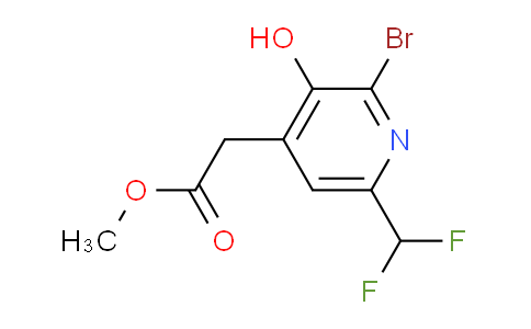 Methyl 2-bromo-6-(difluoromethyl)-3-hydroxypyridine-4-acetate