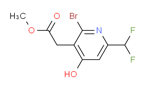 Methyl 2-bromo-6-(difluoromethyl)-4-hydroxypyridine-3-acetate