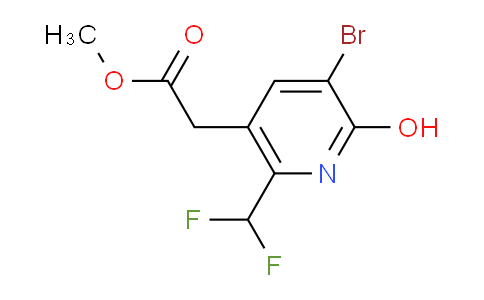 Methyl 3-bromo-6-(difluoromethyl)-2-hydroxypyridine-5-acetate