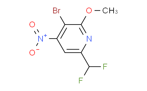 3-Bromo-6-(difluoromethyl)-2-methoxy-4-nitropyridine