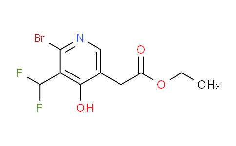 Ethyl 2-bromo-3-(difluoromethyl)-4-hydroxypyridine-5-acetate