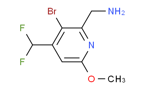 2-(Aminomethyl)-3-bromo-4-(difluoromethyl)-6-methoxypyridine