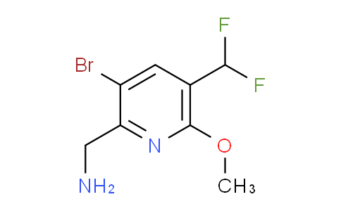 2-(Aminomethyl)-3-bromo-5-(difluoromethyl)-6-methoxypyridine