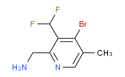 2-(Aminomethyl)-4-bromo-3-(difluoromethyl)-5-methylpyridine