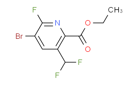 AM124669 | 1804639-06-2 | Ethyl 3-bromo-5-(difluoromethyl)-2-fluoropyridine-6-carboxylate