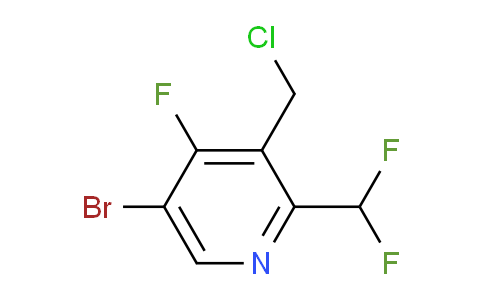 5-Bromo-3-(chloromethyl)-2-(difluoromethyl)-4-fluoropyridine