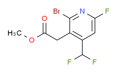 Methyl 2-bromo-4-(difluoromethyl)-6-fluoropyridine-3-acetate