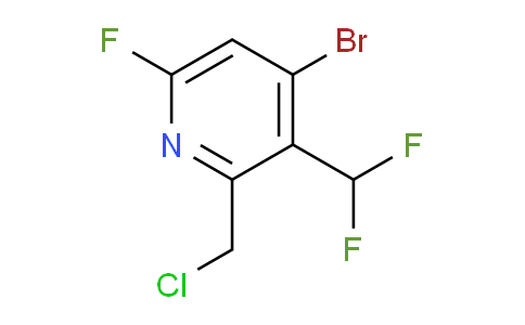 4-Bromo-2-(chloromethyl)-3-(difluoromethyl)-6-fluoropyridine