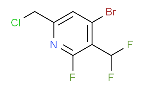 4-Bromo-6-(chloromethyl)-3-(difluoromethyl)-2-fluoropyridine