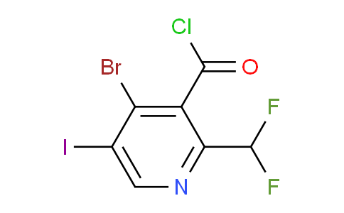 4-Bromo-2-(difluoromethyl)-5-iodopyridine-3-carbonyl chloride