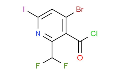 4-Bromo-2-(difluoromethyl)-6-iodopyridine-3-carbonyl chloride