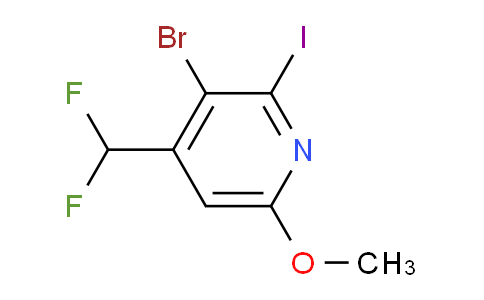 AM124699 | 1804667-77-3 | 3-Bromo-4-(difluoromethyl)-2-iodo-6-methoxypyridine