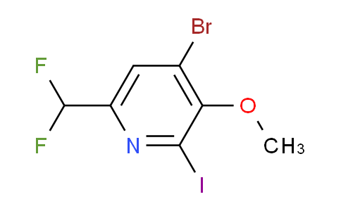 4-Bromo-6-(difluoromethyl)-2-iodo-3-methoxypyridine