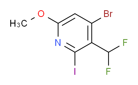 4-Bromo-3-(difluoromethyl)-2-iodo-6-methoxypyridine