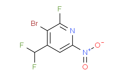 3-Bromo-4-(difluoromethyl)-2-fluoro-6-nitropyridine