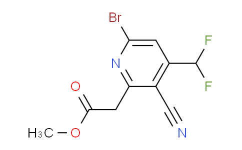AM124726 | 1804912-10-4 | Methyl 6-bromo-3-cyano-4-(difluoromethyl)pyridine-2-acetate
